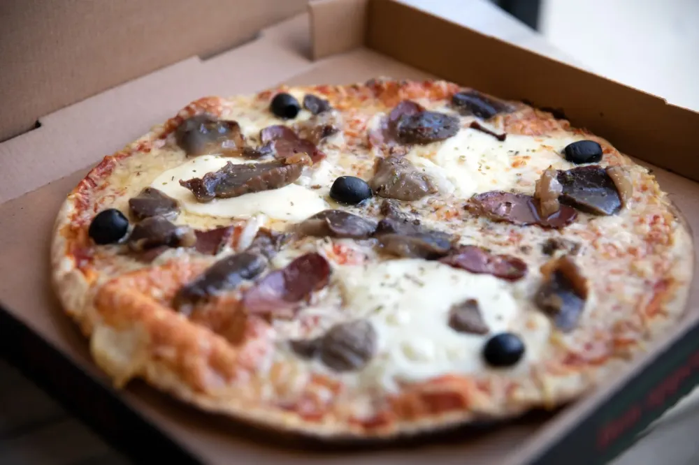pizza magret de canard